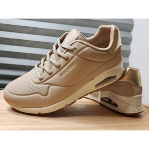 Skechers Uno Shimmer Away Natural-Nude womens 9 Eu 39